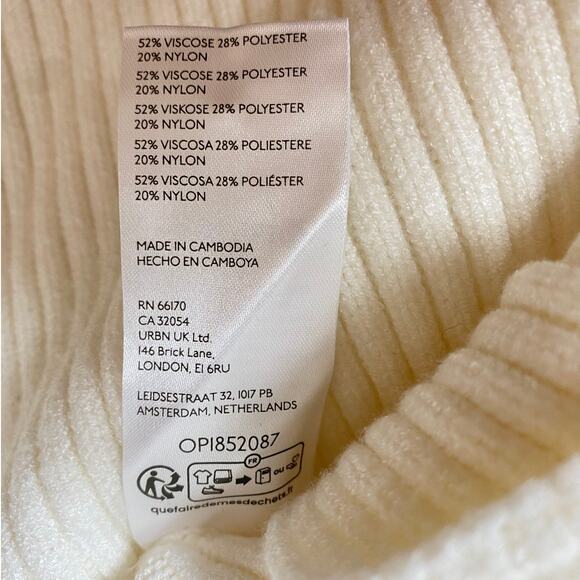 ANTHROPOLOGIE SWEATER 1X PLUS KNIT WHITE PREPPY CLASSY - Picture 6 of 11